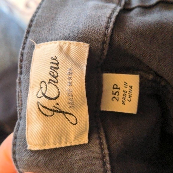 J. Crew Gray 9" Cargo Toothpick Pants - Picture 4 of 5